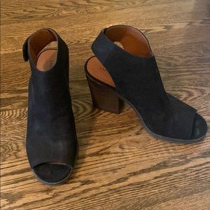 Lucky brand black block heels